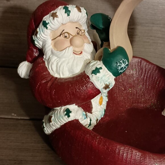Vintage St. Nicholas Square Santa Naughty Nice Handle Basket 1999 with Box - Picture 2 of 15